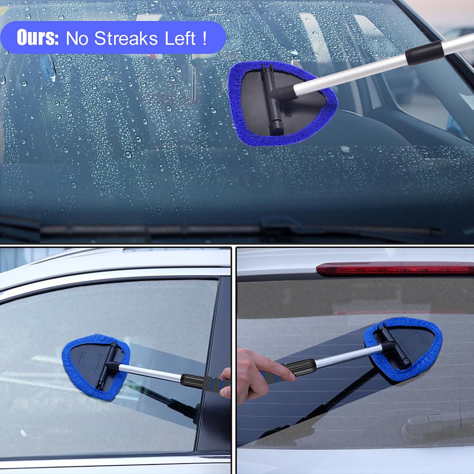 desin cleaning sliding glass door demonstrating multipurpose ease
