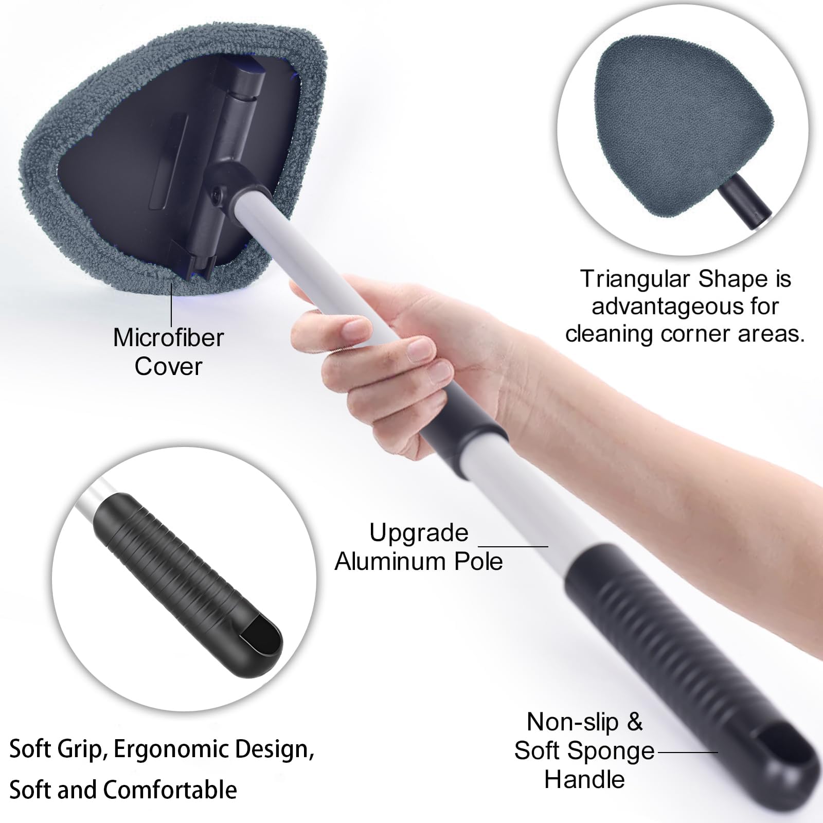 desin microfiber pad texture highlighting absorbency and scratch-free wipe