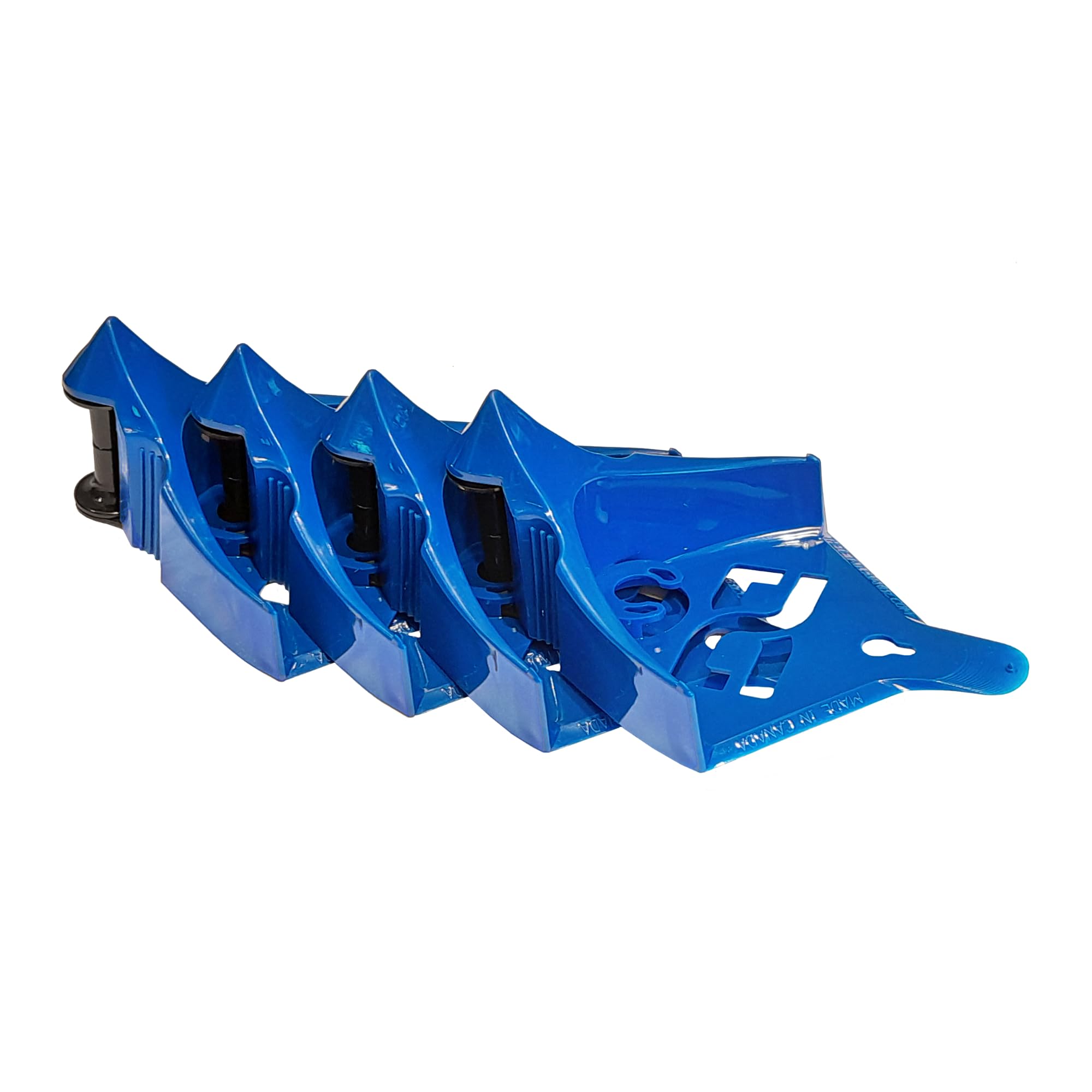 DETAIL GUARDZ front pack in blue showing four hose guides and labeling, organizes tools