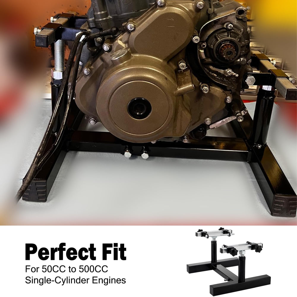 DETYI detail of adjustable frame mechanism showing quick customization for different engines