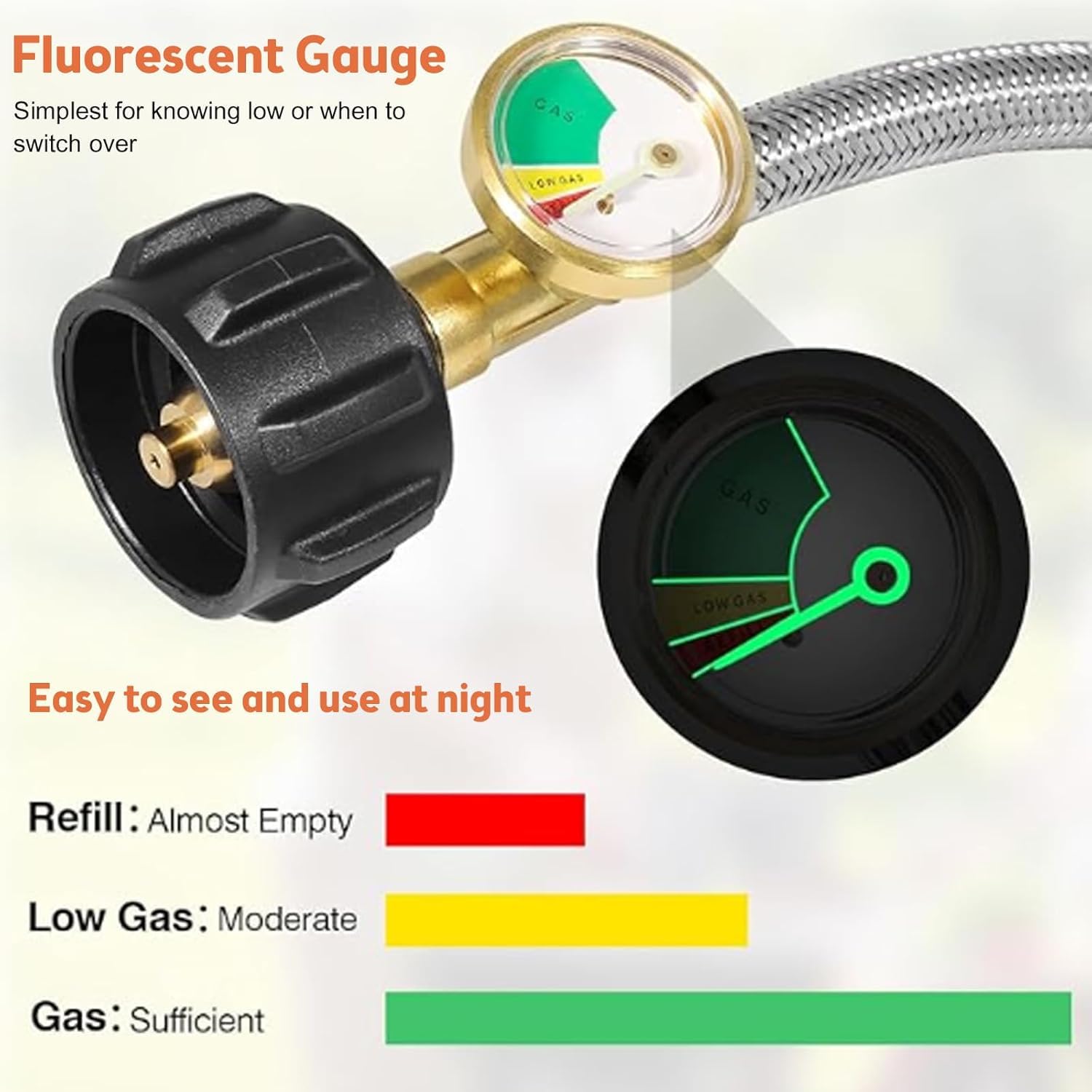 Deuovht hose beside ruler showing 18-inch scale for space-saving routing and convenience