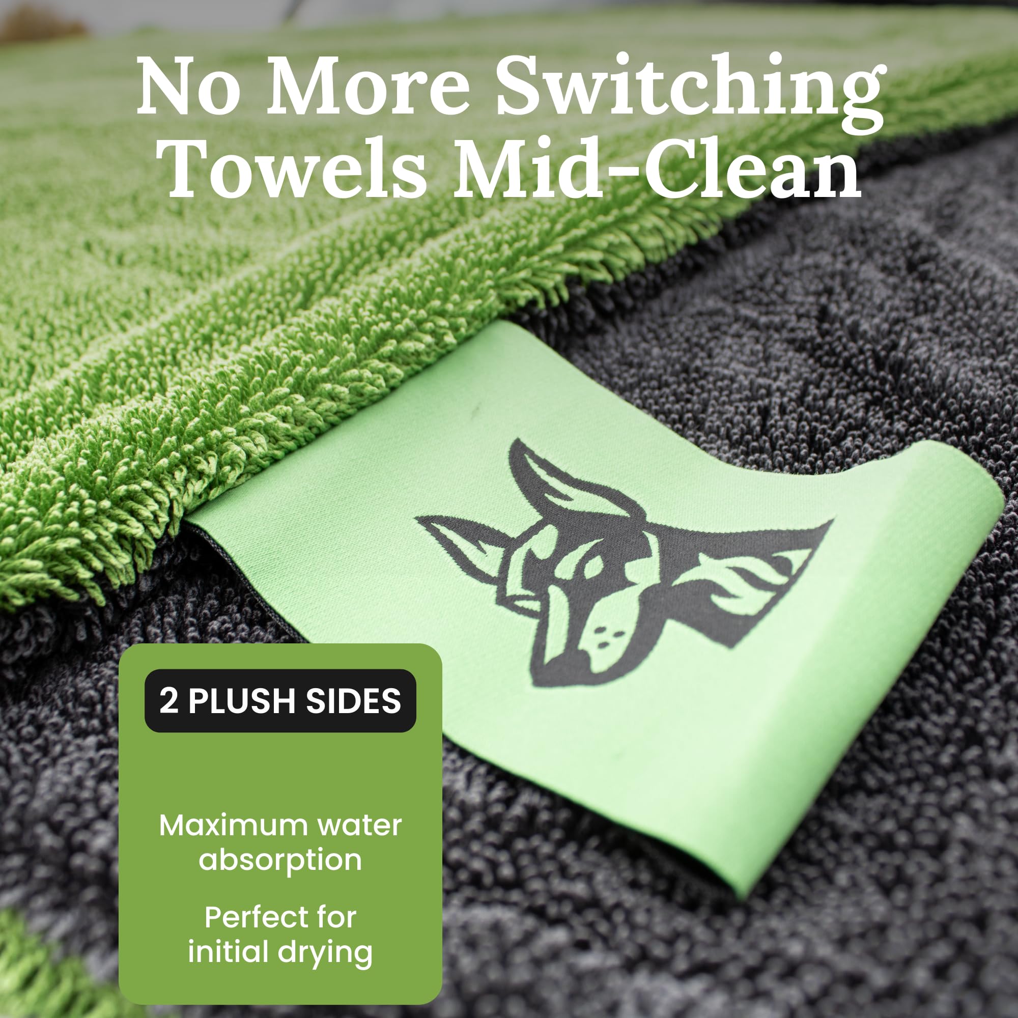 Devil Dog Microfiber edgeless detail protects paint from scratches