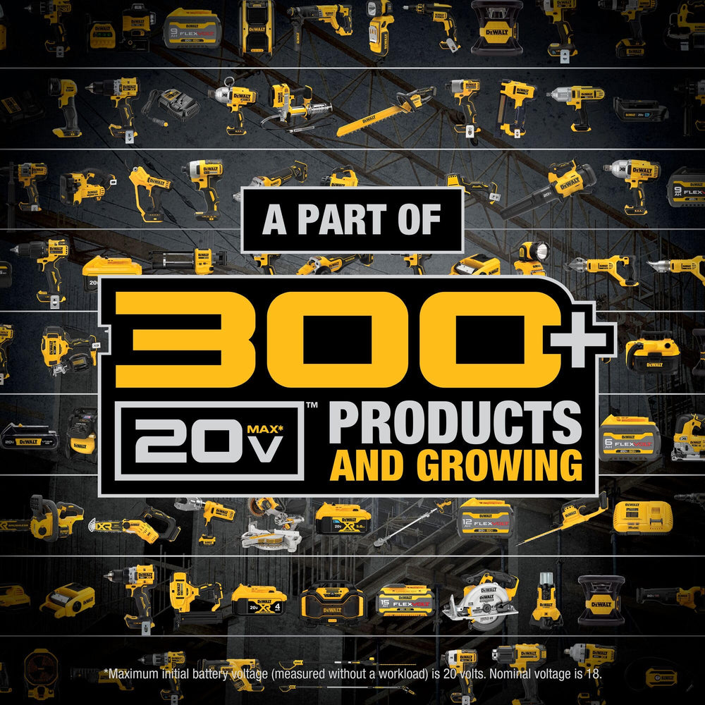 DEWALT DCF403B on-board nose piece storage for organized fastener access