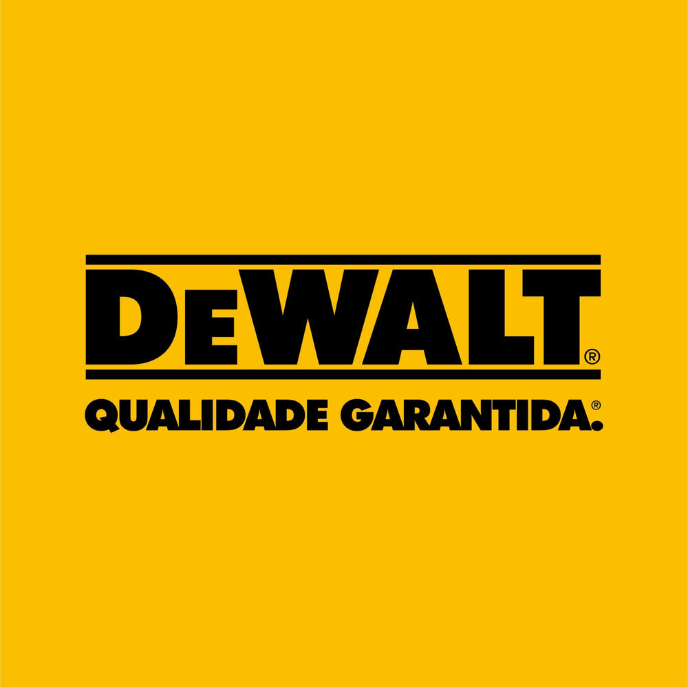 DEWALT label and model stamp clear for quick product identification