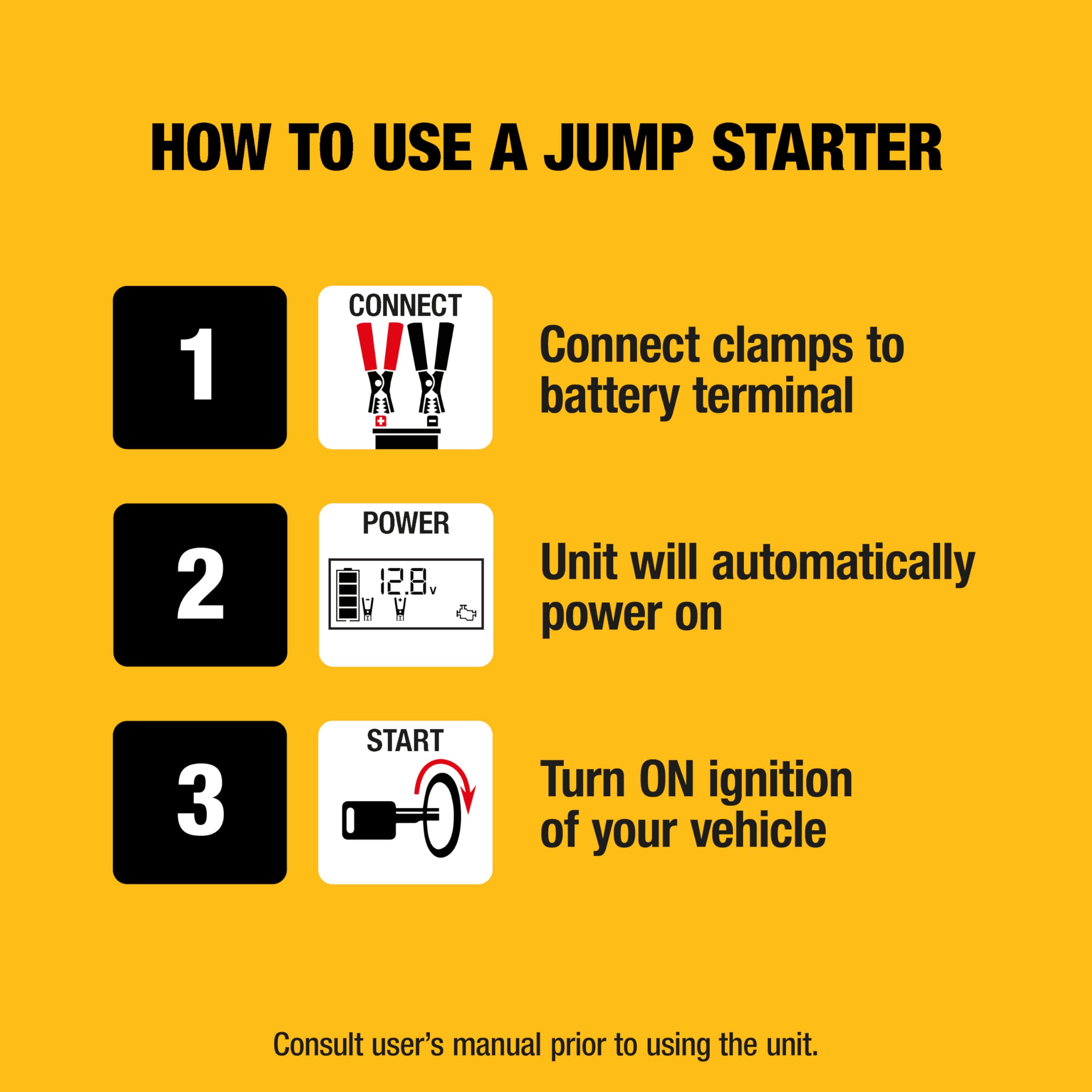 DEWALT DXAEPS14 roadside use inflating tire and jump-starting car for emergency readiness