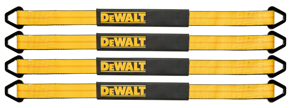 DEWALT product label and specifications close-up, visible DOT-grade ratings for confidence