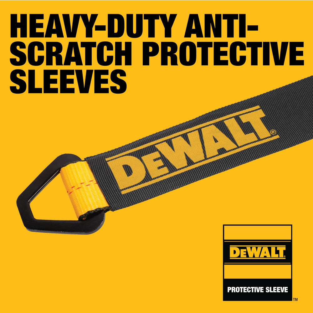 DEWALT 38-inch webbing texture detail, weather-resistant material for lasting durability
