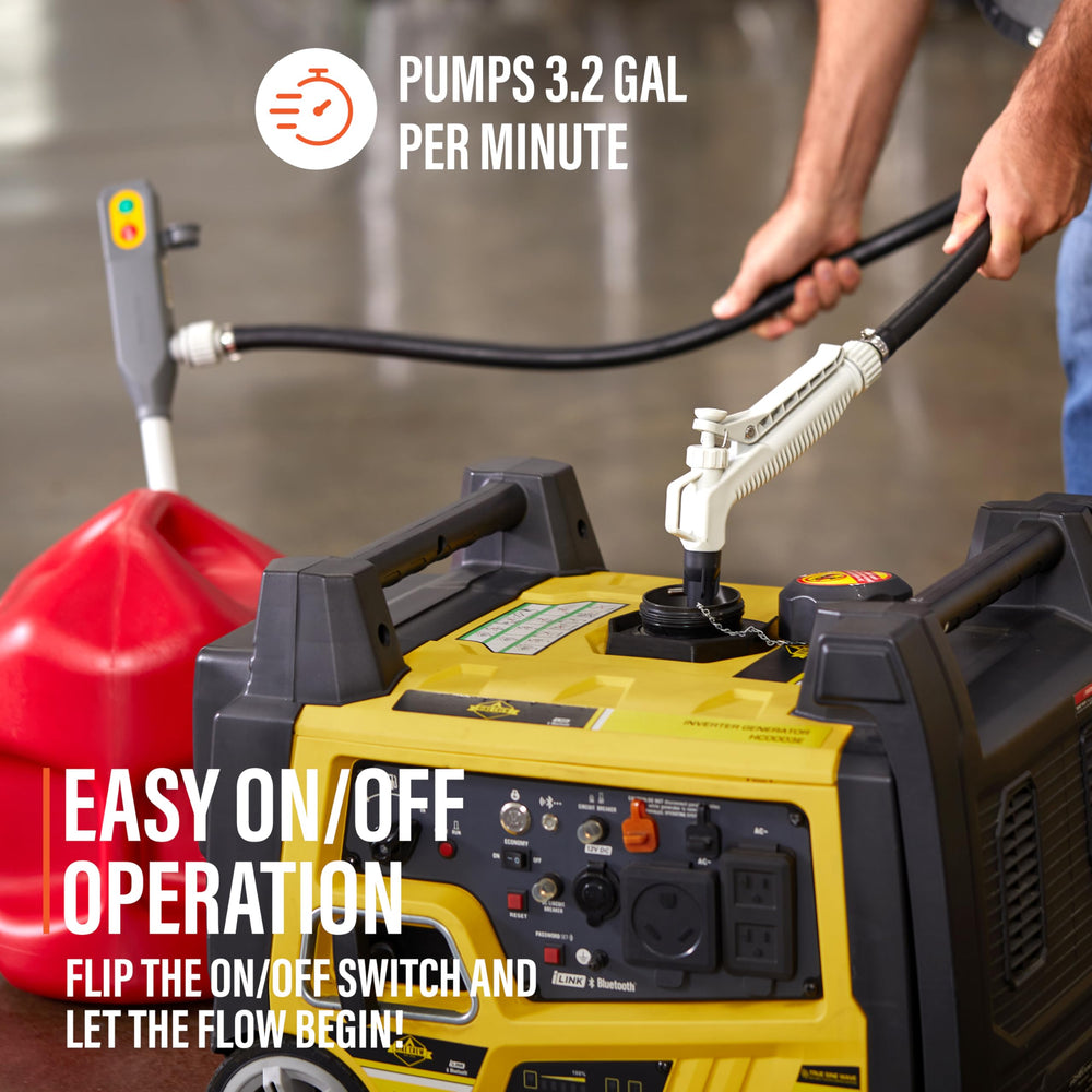 DEWAY pump with open battery compartment showing 4-AA power convenience
