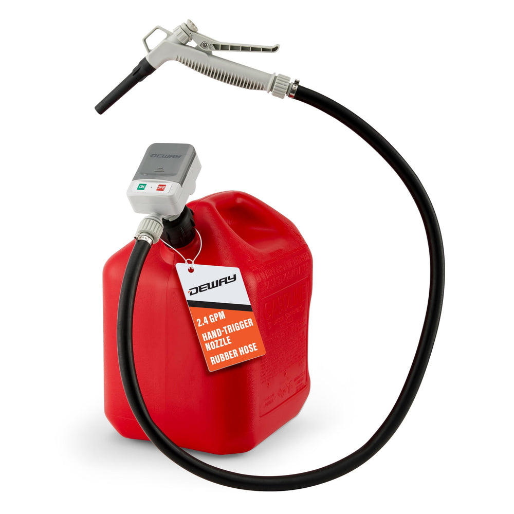DEWAY pump front view showing compact body and control benefits