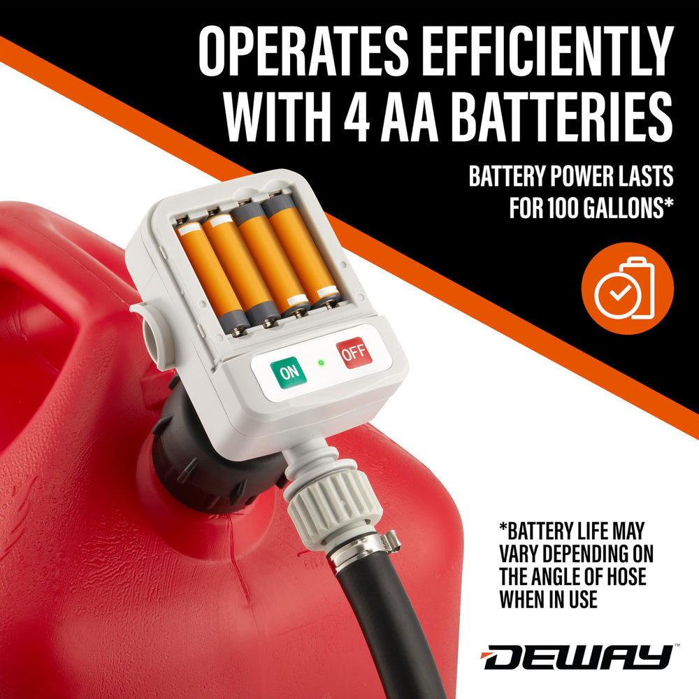 DEWAY 51-inch hose and 19-inch intake tube showing extended reach