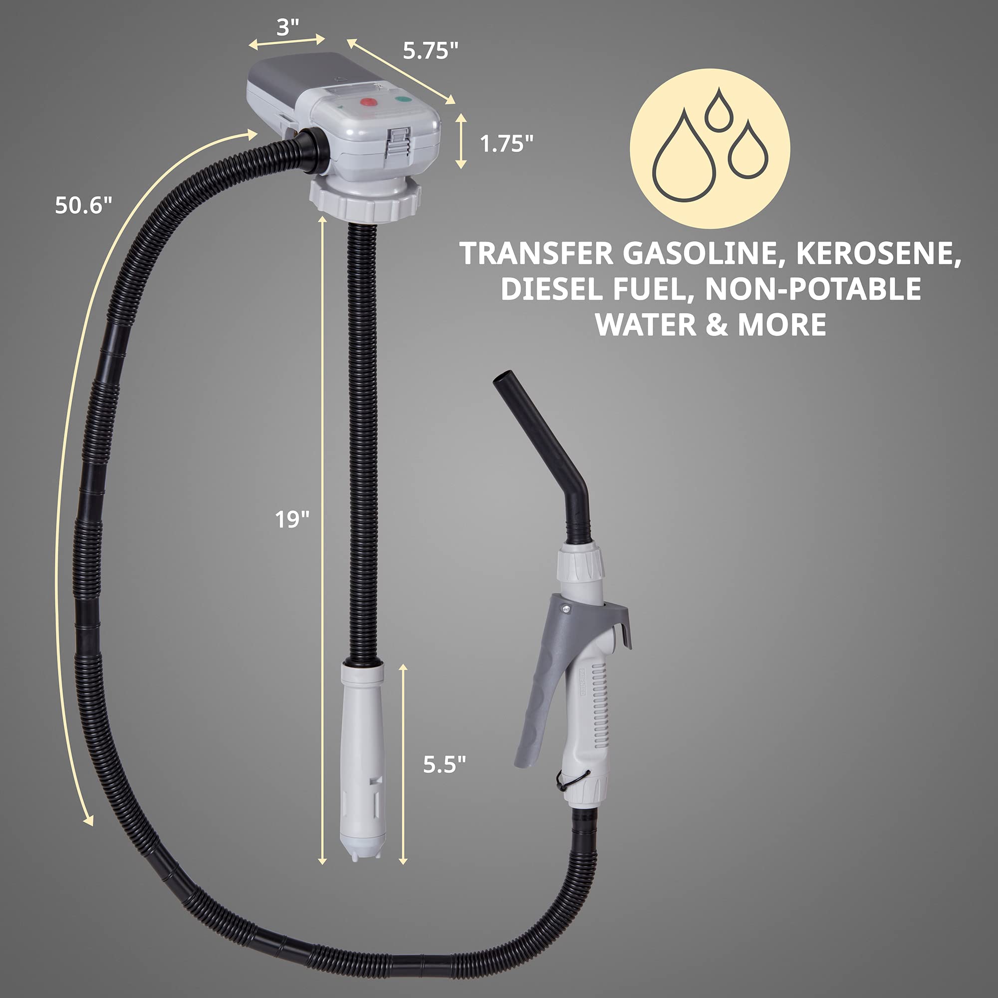 DEWAY transferring fuel into a motorcycle tank for easy refills