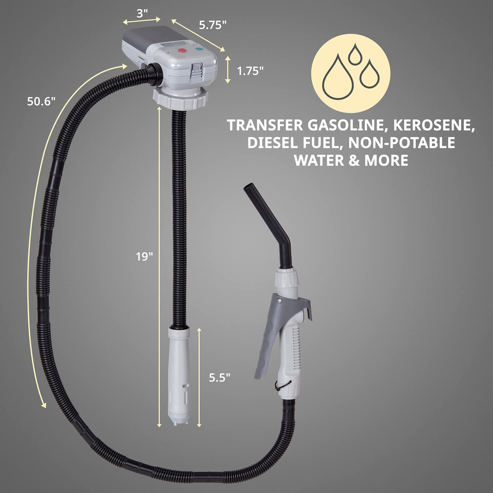 DEWAY transferring fuel into a motorcycle tank for easy refills