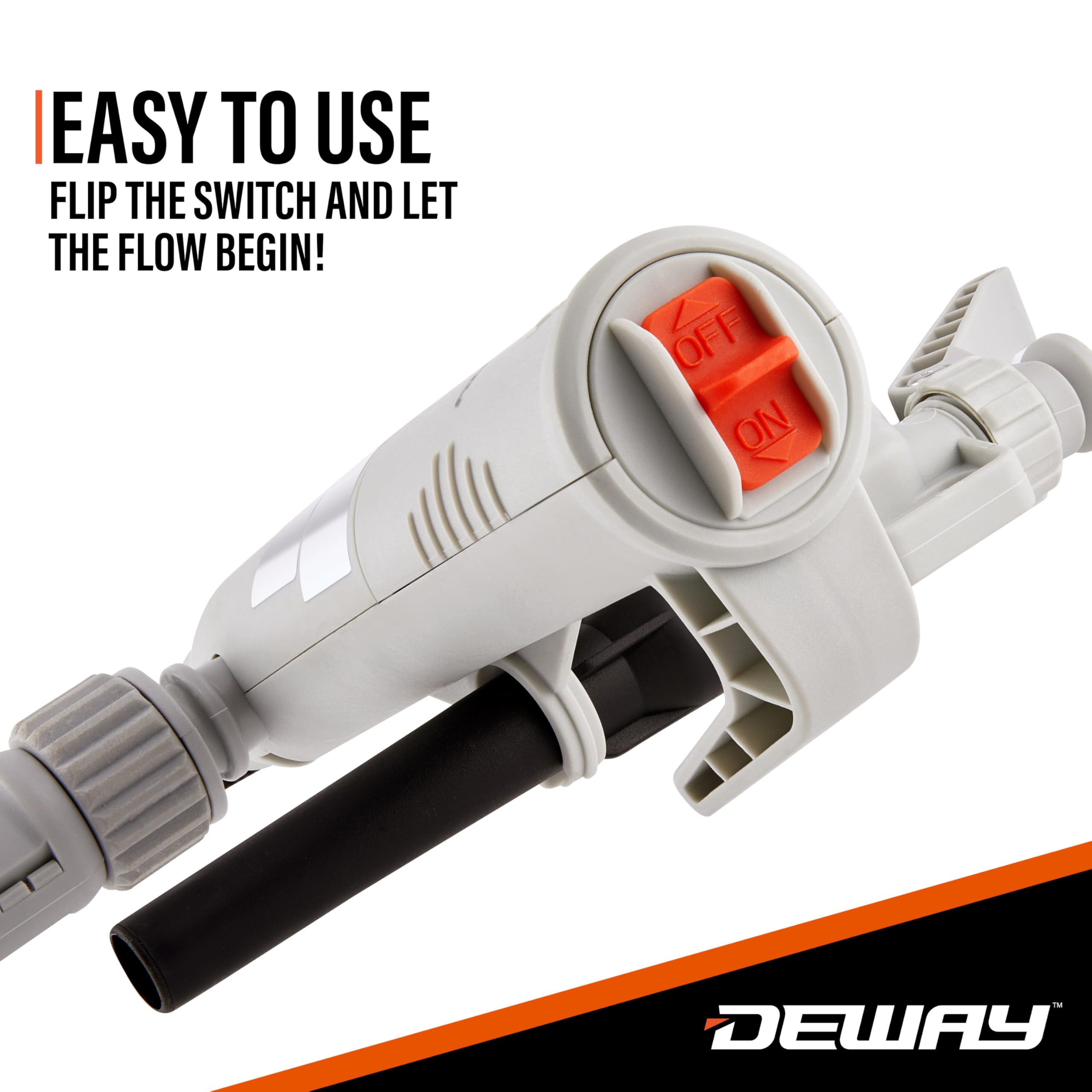 DEWAY pump packaged in a storage case for convenient transport