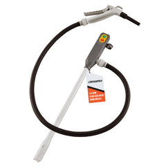 DEWAY stick fuel pump front view showing compact design and easy grip benefit