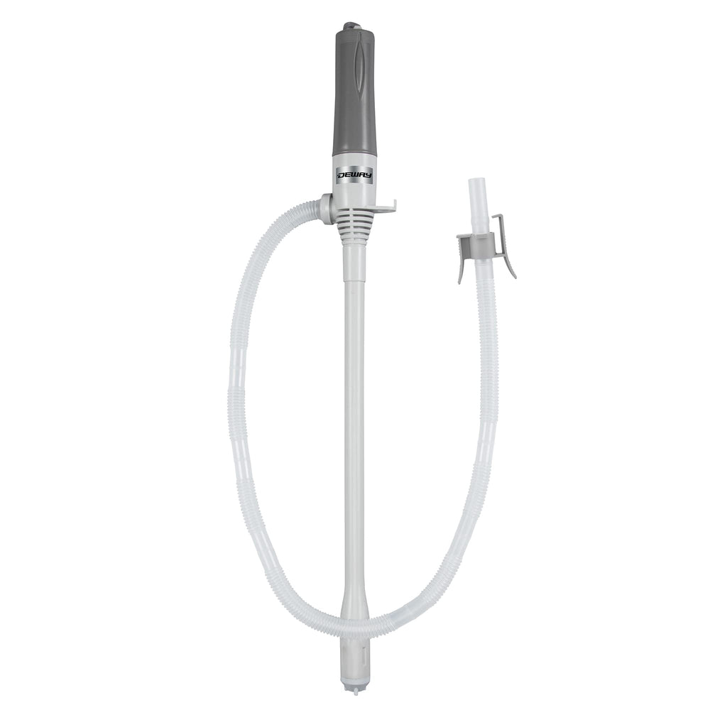 DEWAY WAYPUMP07 front view showing compact pump and switch, easy portability benefit