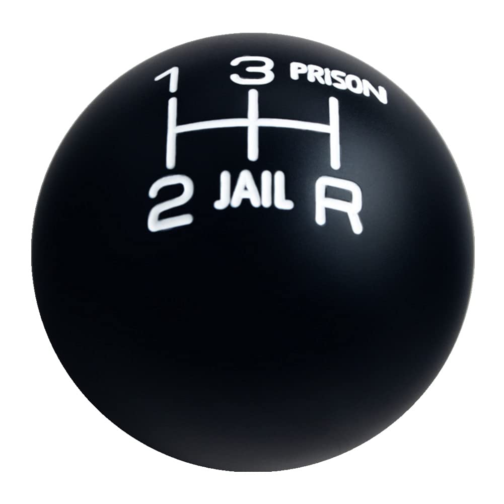 DEWHEL front view black white inlay shift knob showing clean profile and improved grip