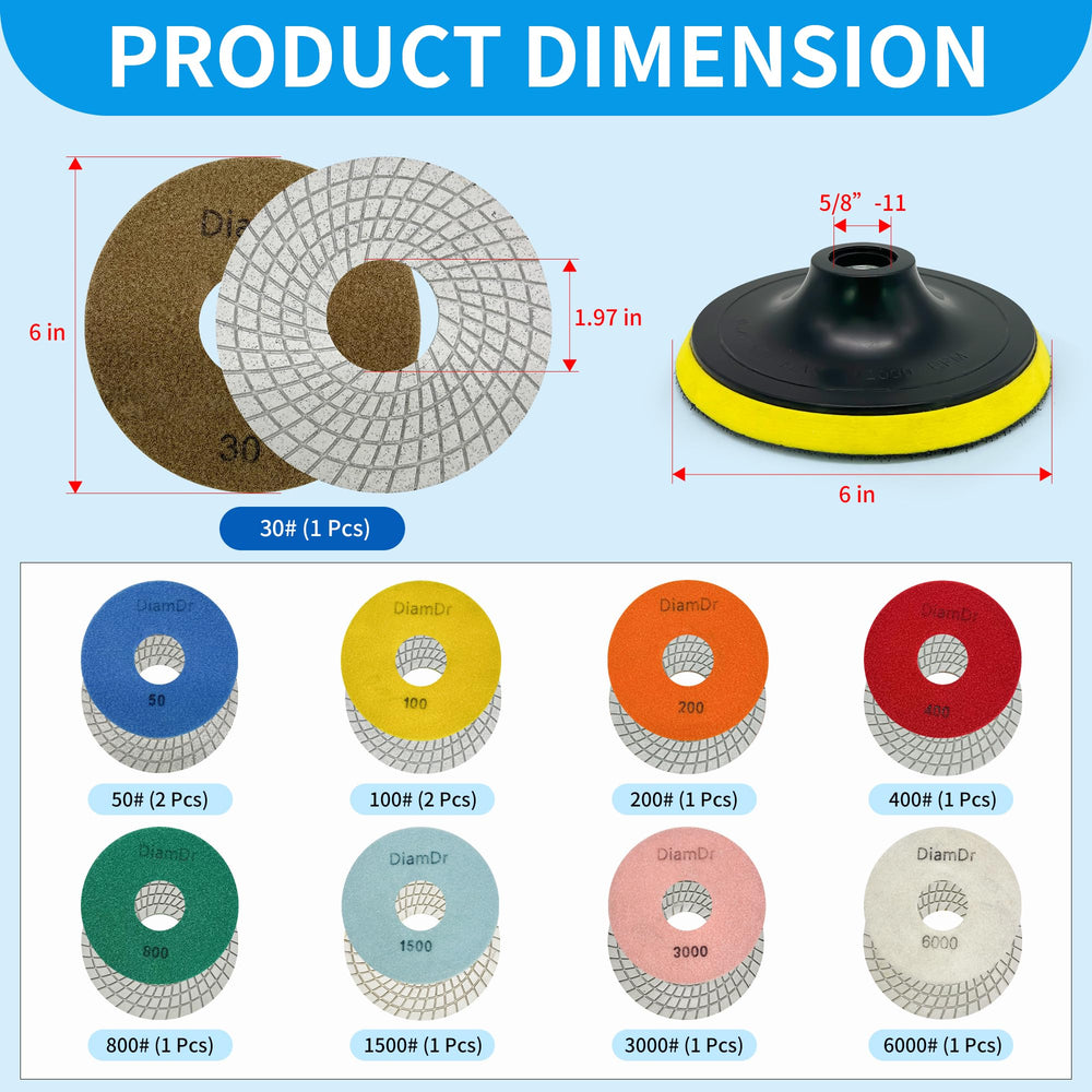 DiamDr close-up of diamond-resin surface for durable cutting
