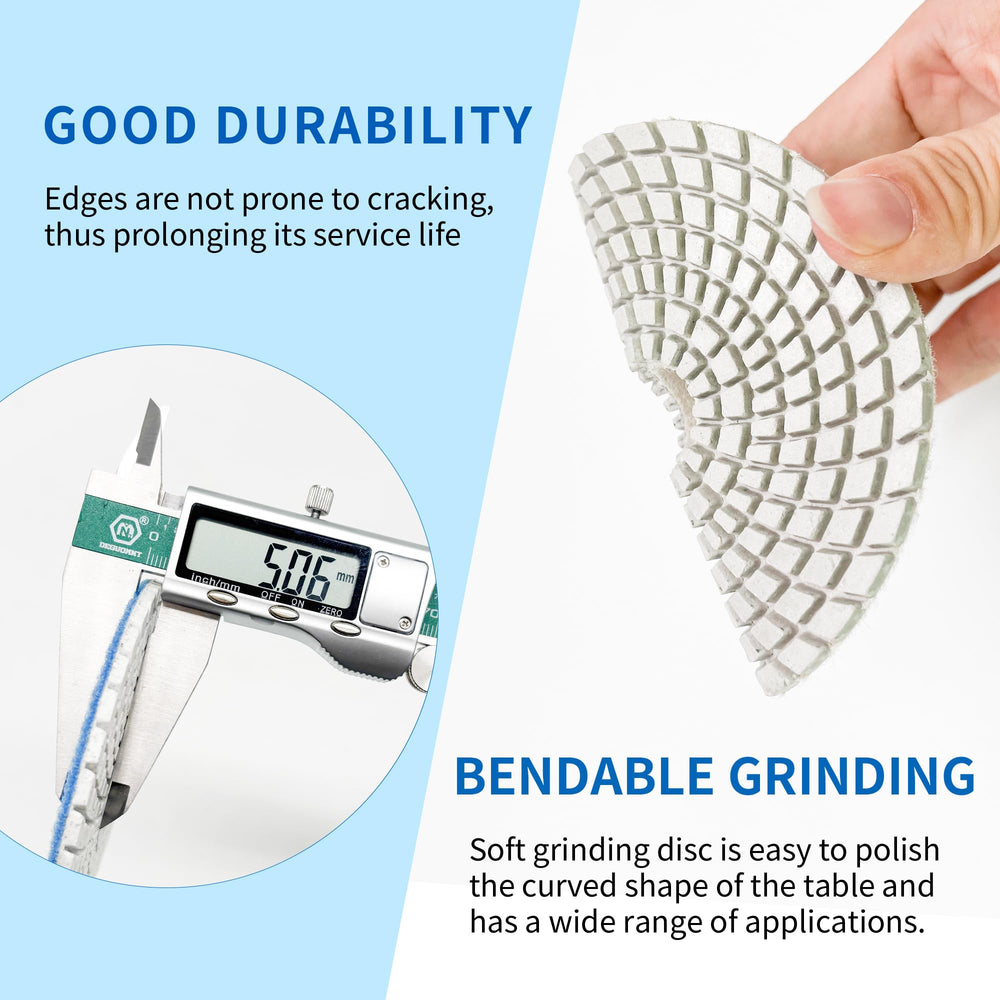 DiamDr 5/8"-11 threaded backer pad showing secure attachment benefit