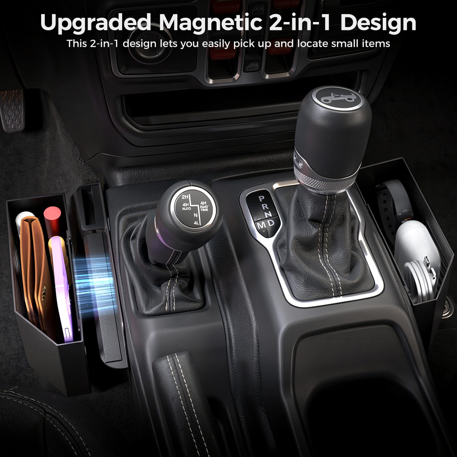 DIAMOOKY close-up of built-in magnet detail, secure hold benefit