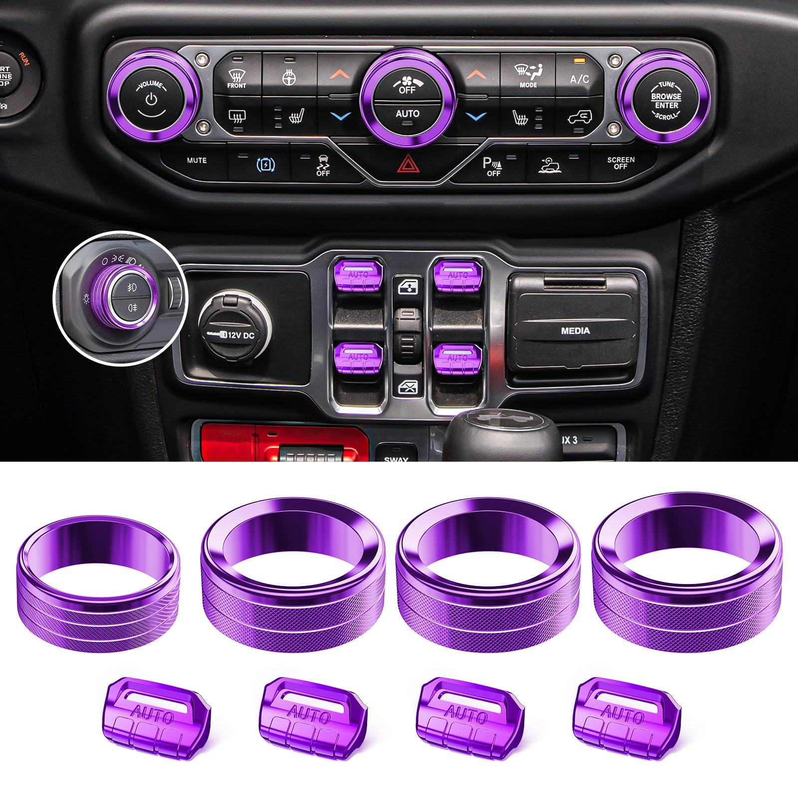 DIAMOOKY compatibility image comparing AC knob types for correct fit