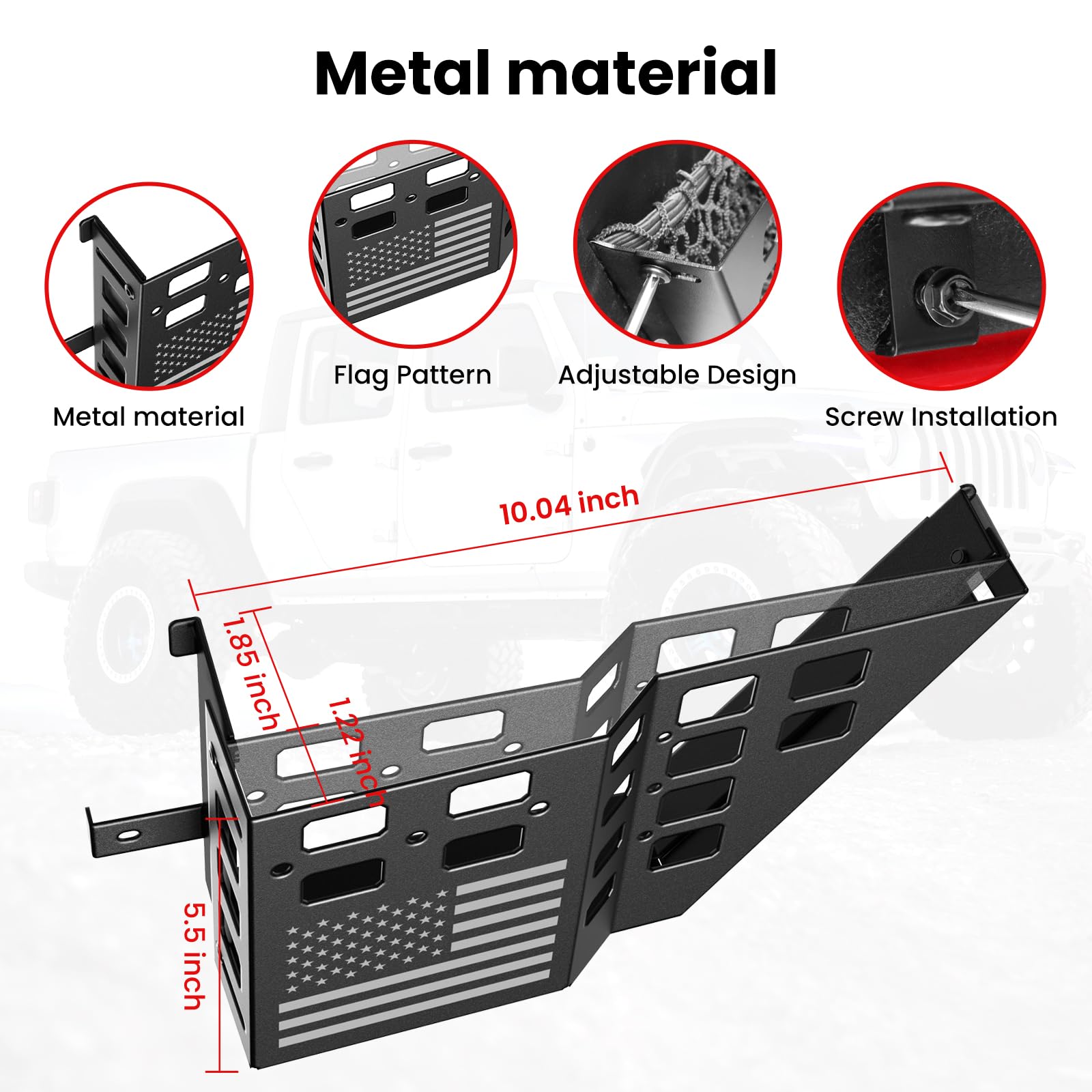 DIAMOOKY packaging with two pockets and screws for quick installation