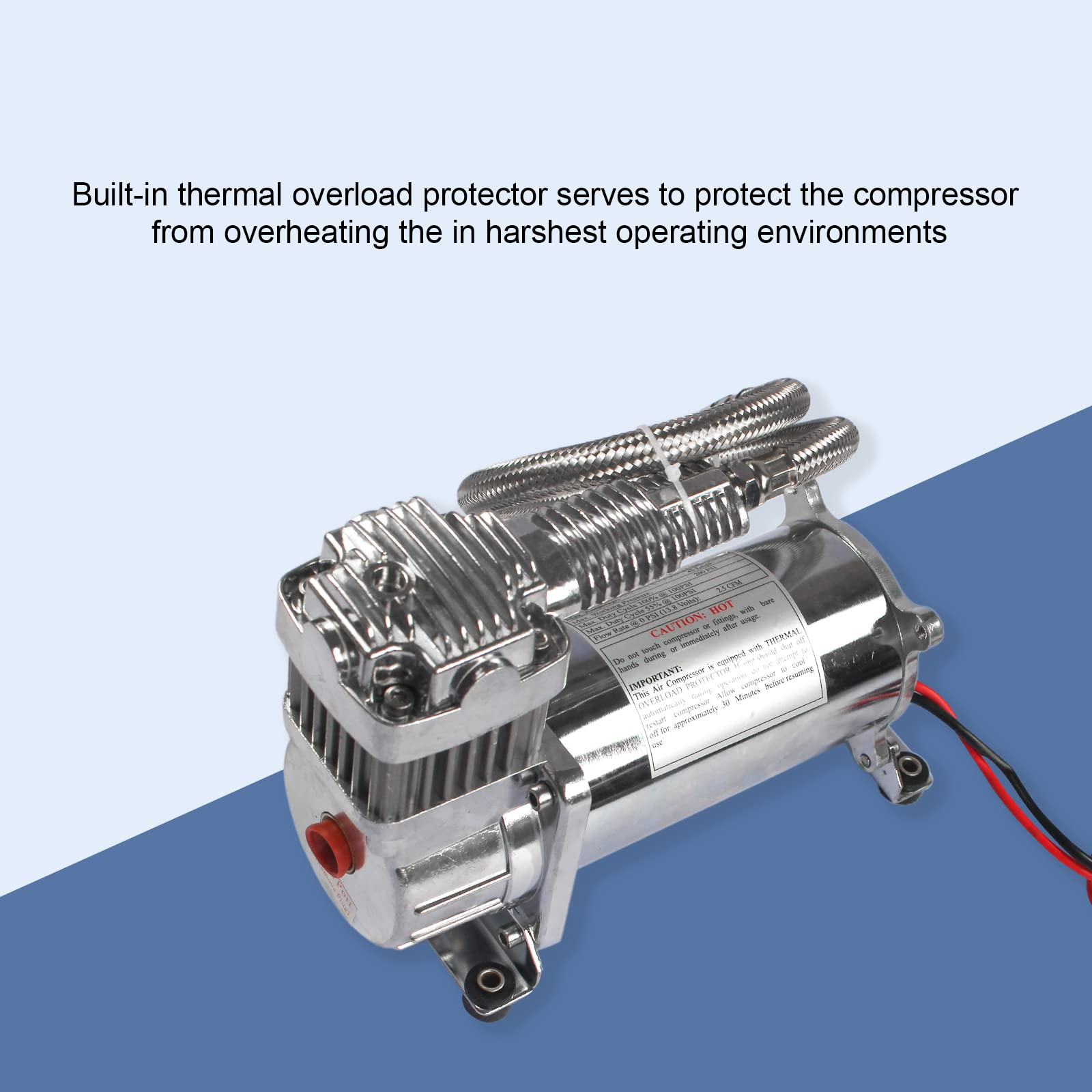 DICMIC close-up of motor and coils highlighting robust build and heat protection