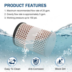 DICMIC 30‑micron filter element detail showing protective sheet for long life benefit
