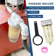 DICMIC top cap with IN and OUT 3/4" NPT markings for correct plumbing benefit