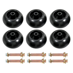 DICMIC front view of six wheel kit showing complete set and fitment benefit