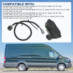 DICMIC installed on Ford Transit rear bumper for plug-and-play fit