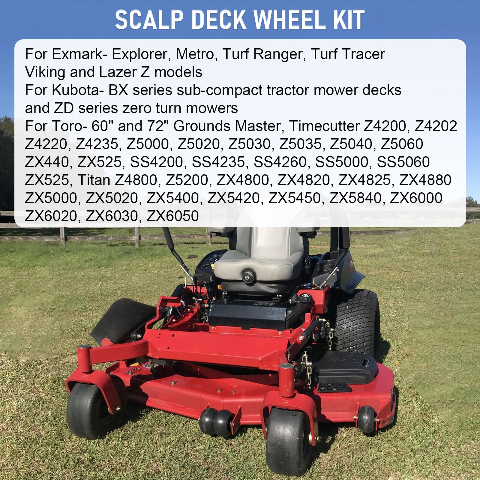 DICMIC side profile showing 2.5 inch offset hub for proper deck positioning