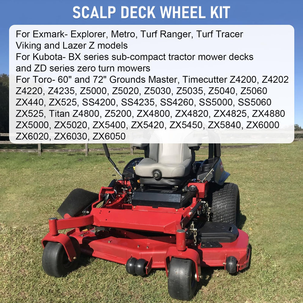 DICMIC side profile showing 2.5 inch offset hub for proper deck positioning