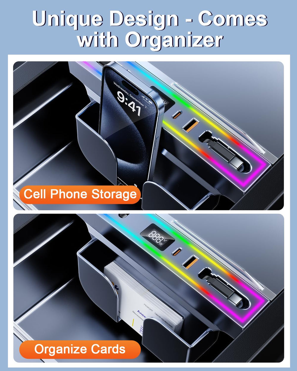 DICMKY label and port layout closeup, clear port identification benefit