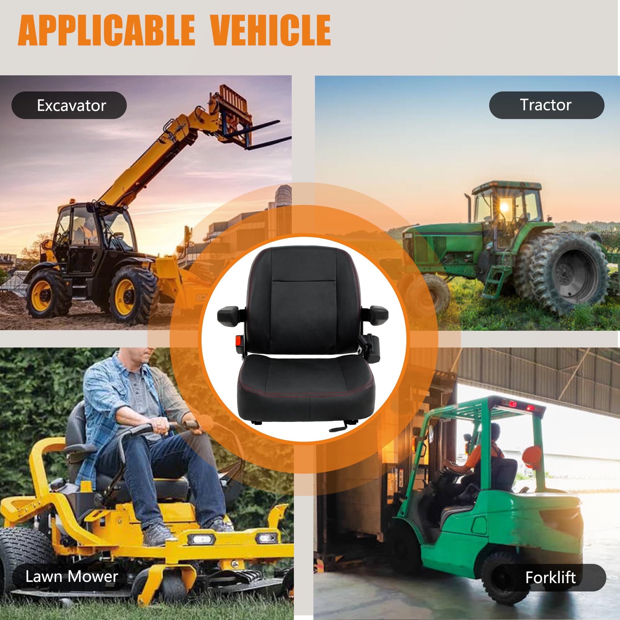 DIKSEAT next to tape measure showing adjustable mounting compatibility