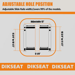 DIKSEAT side profile highlighting armrest and retractable belt safety