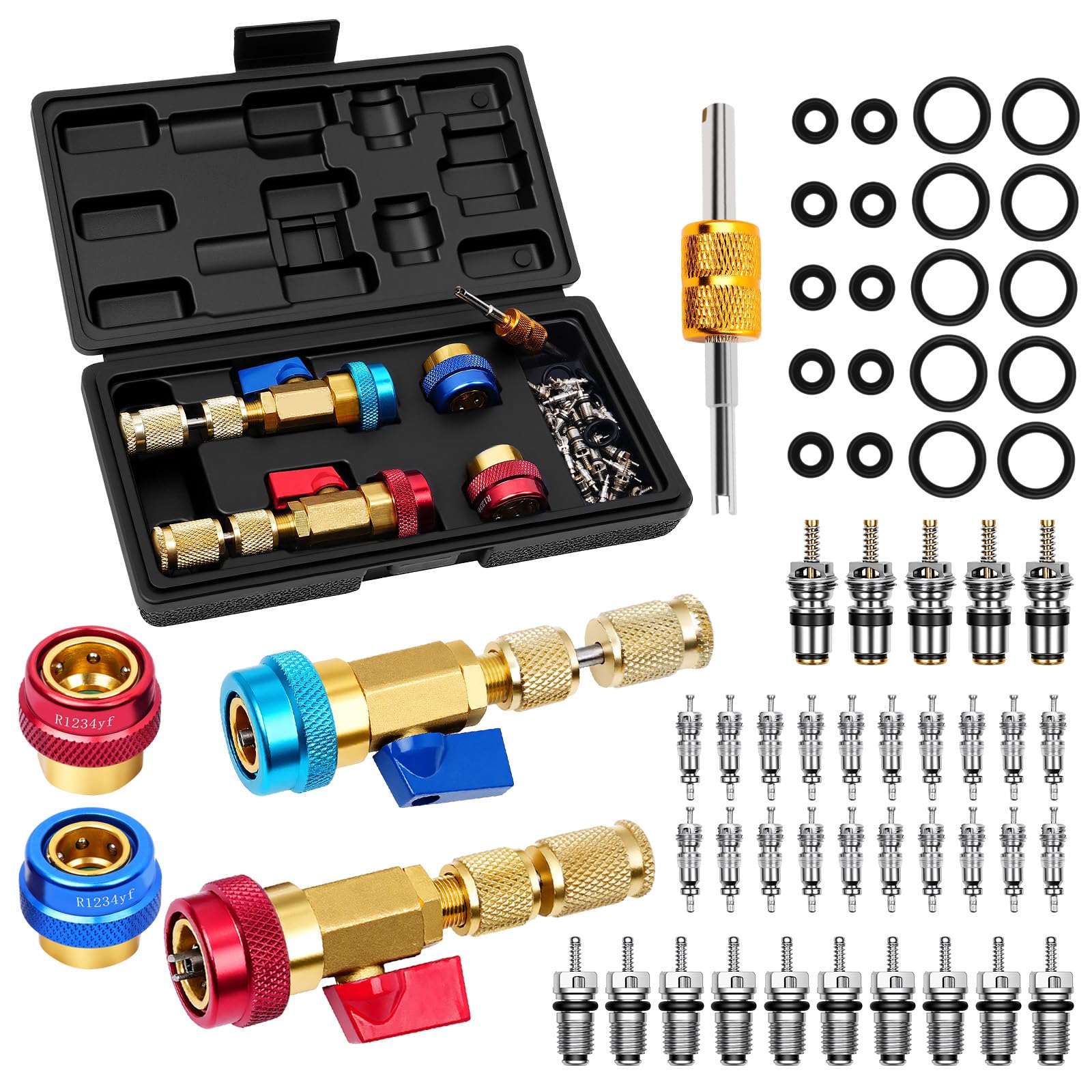 DikTalk front packaging showing full 60-piece kit and organized case for quick identification