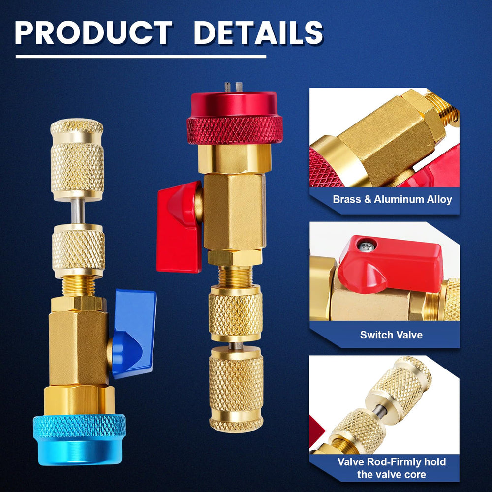 DikTalk closeup of high and low pressure removers ensuring leak-free service