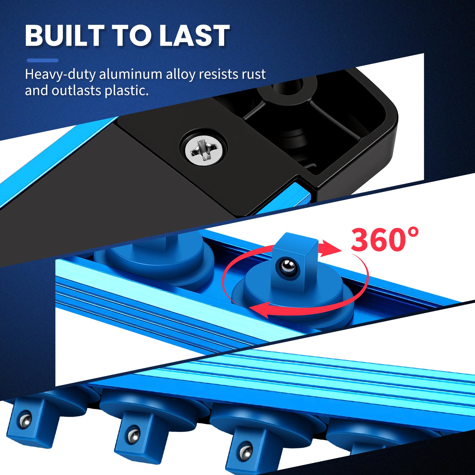 DIKTALK side view of aluminum rail profile showing durable lightweight build