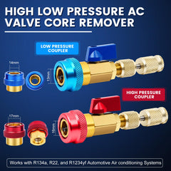 DikTalk valve cores and O-rings laid out for quick replacement readiness