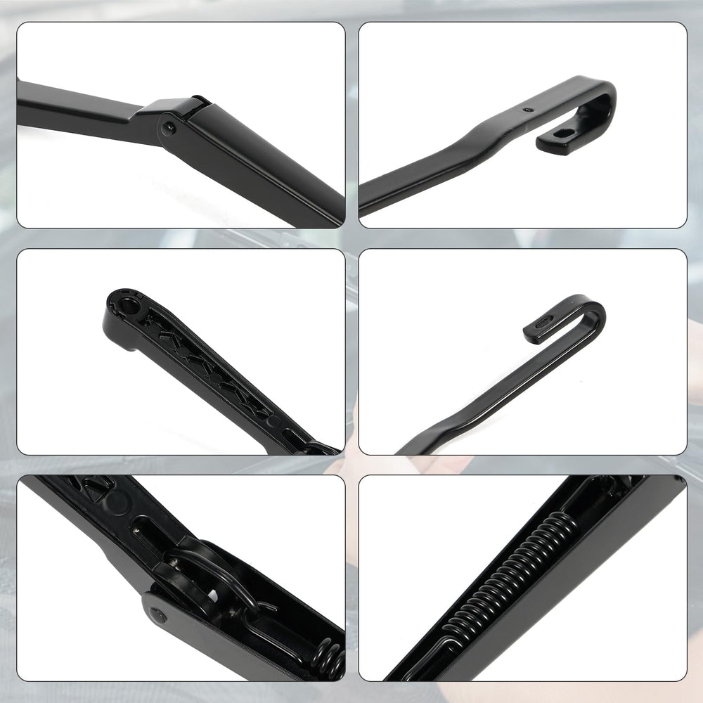 Dilomber driver side wiper arm close-up displaying durable finish and secure fit