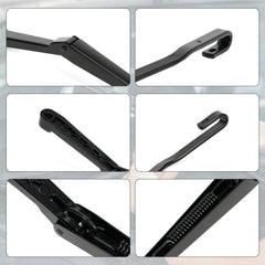 Dilomber driver side wiper arm close-up displaying durable finish and secure fit
