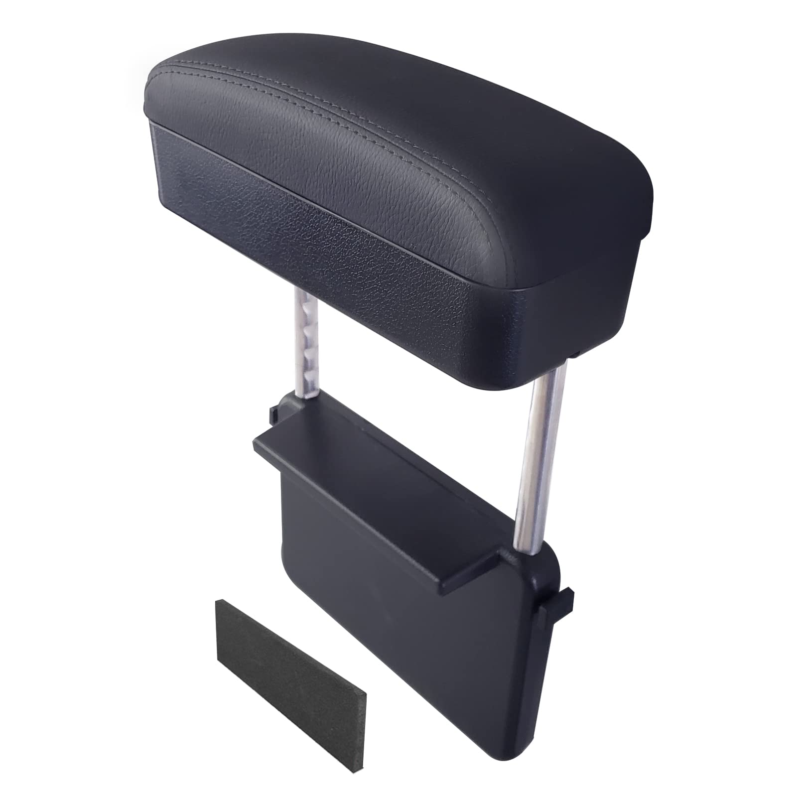 Dimeani front view of armrest storage box showing clean design and easy install benefit