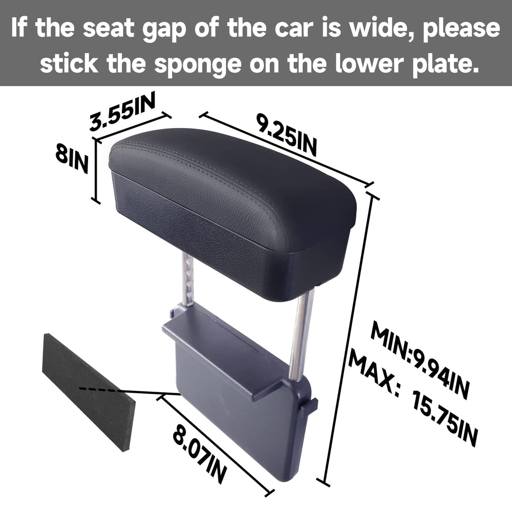Dimeani installed between seat and console preventing items from falling into gap