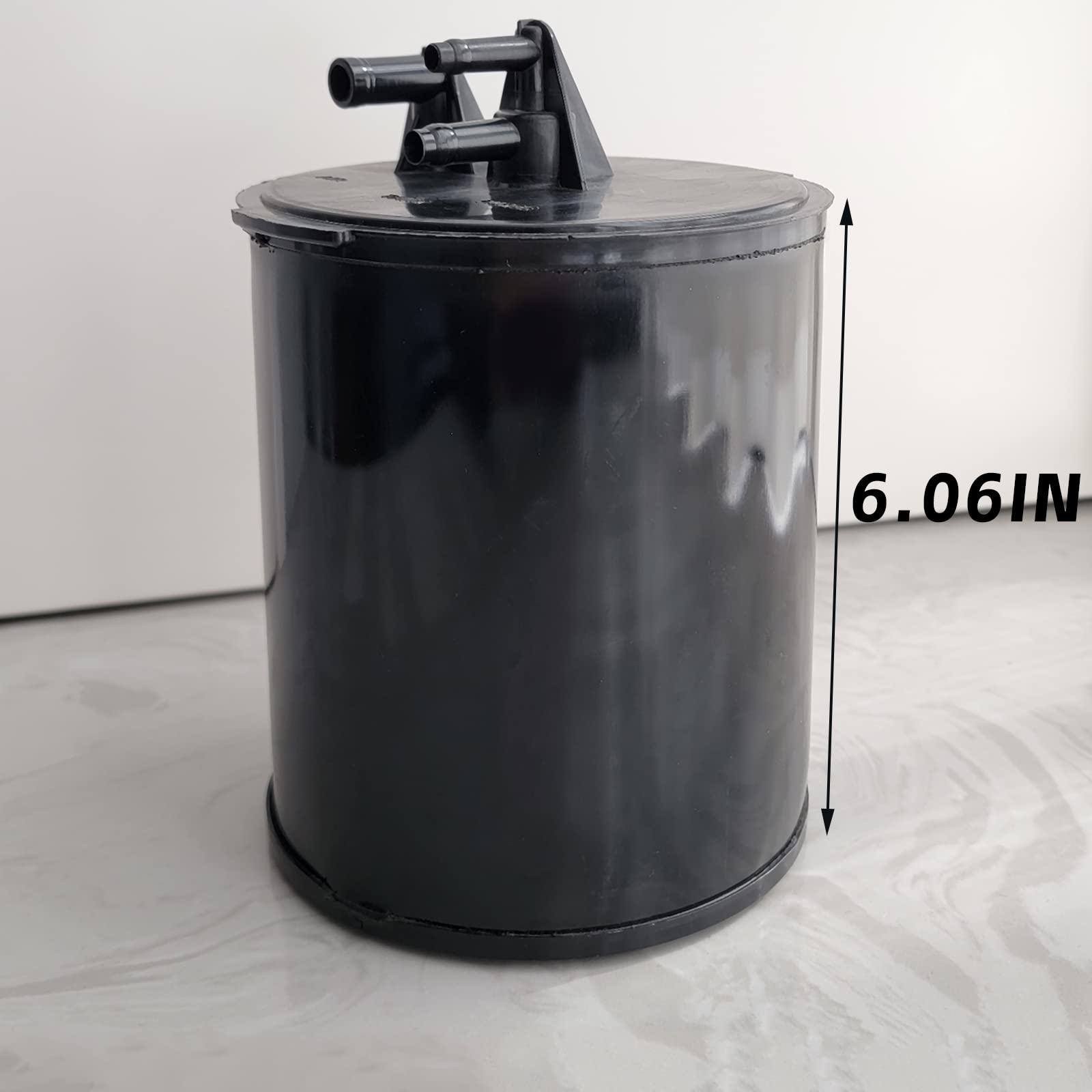 DIMEANI vapor canister installed under hood demonstrating restored EVAP routing and proper placement