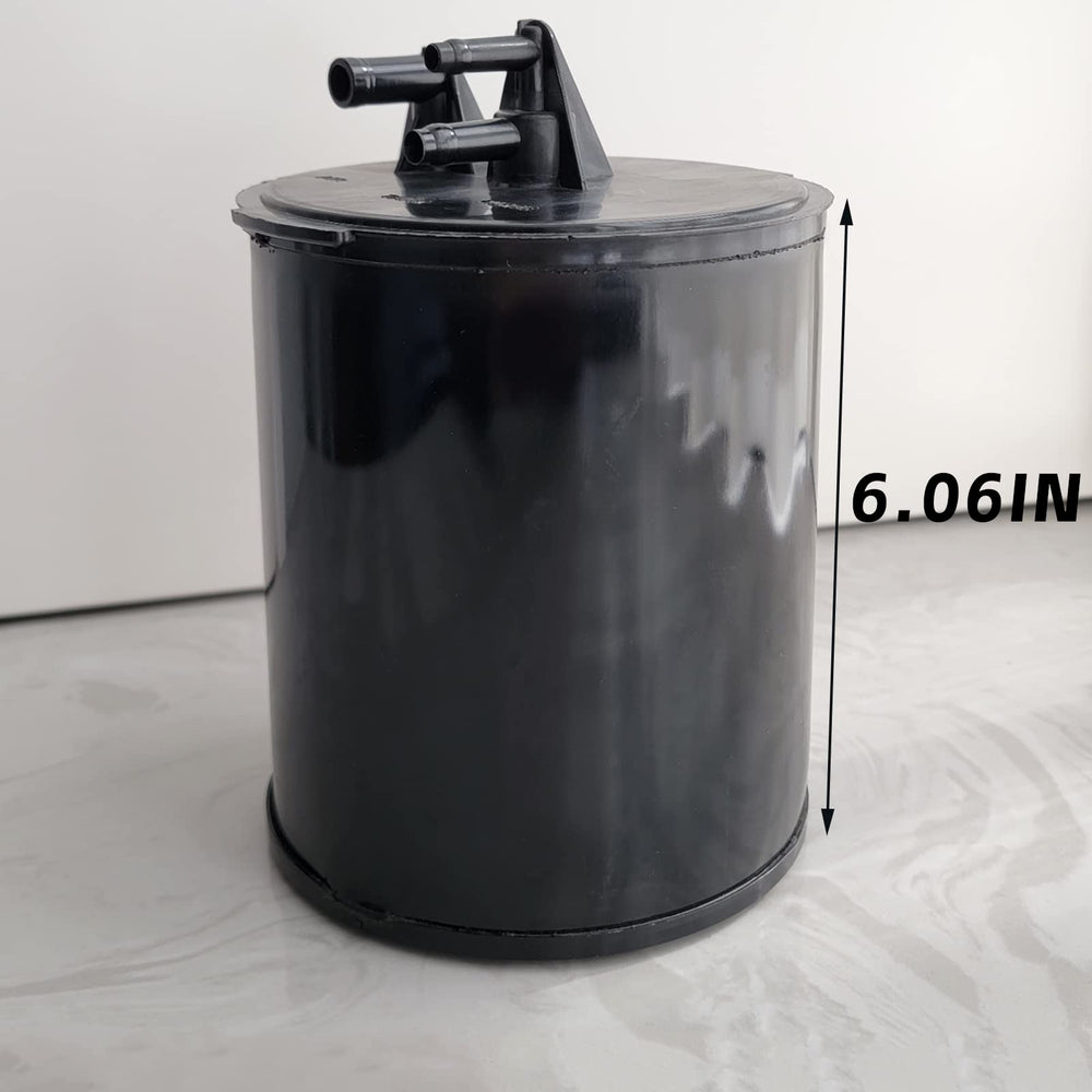DIMEANI vapor canister installed under hood demonstrating restored EVAP routing and proper placement