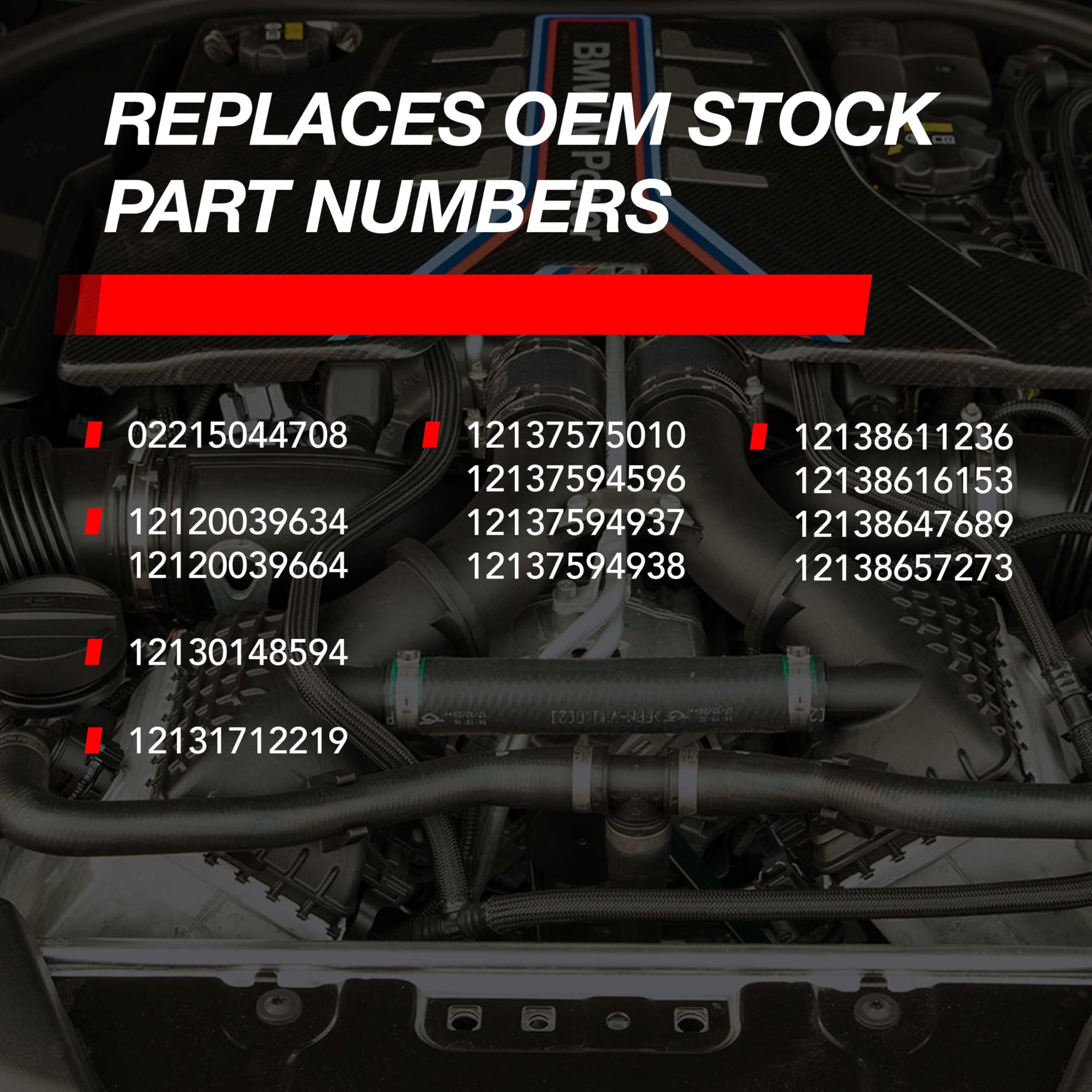 Dinan ignition coil installed under hood showing fitment on BMW engine for performance
