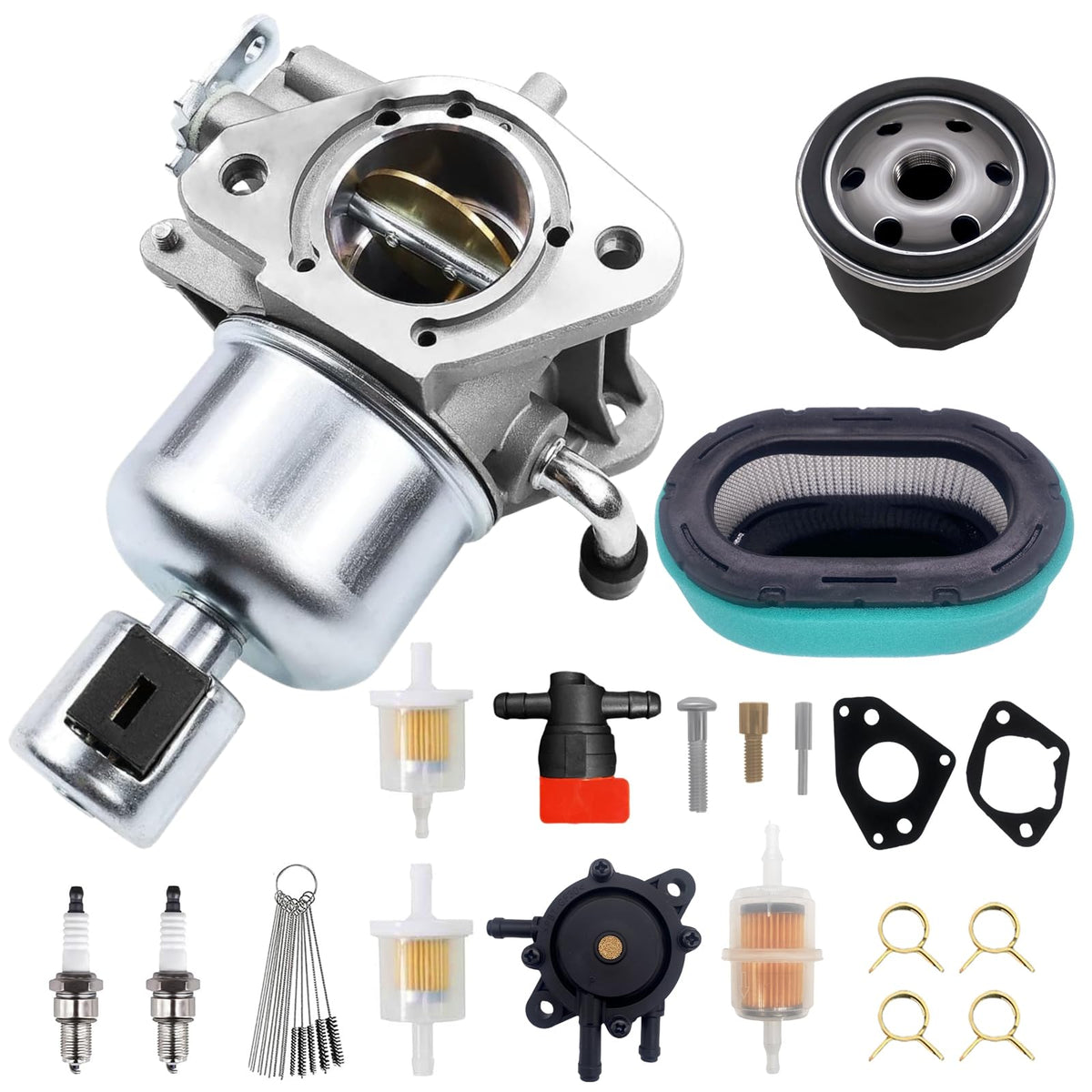 DingRan carburetor front view showing precise machining and reliable fit