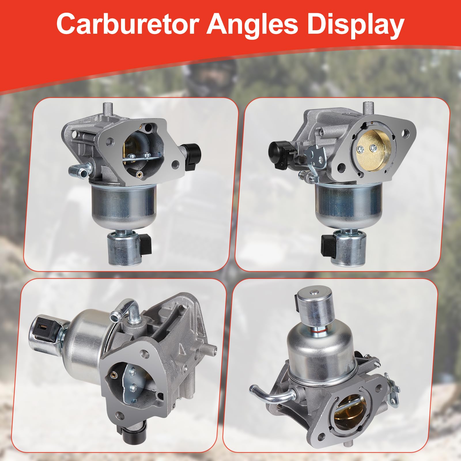 DingRan carburetor top close-up showcasing calibrated jets and craftsmanship