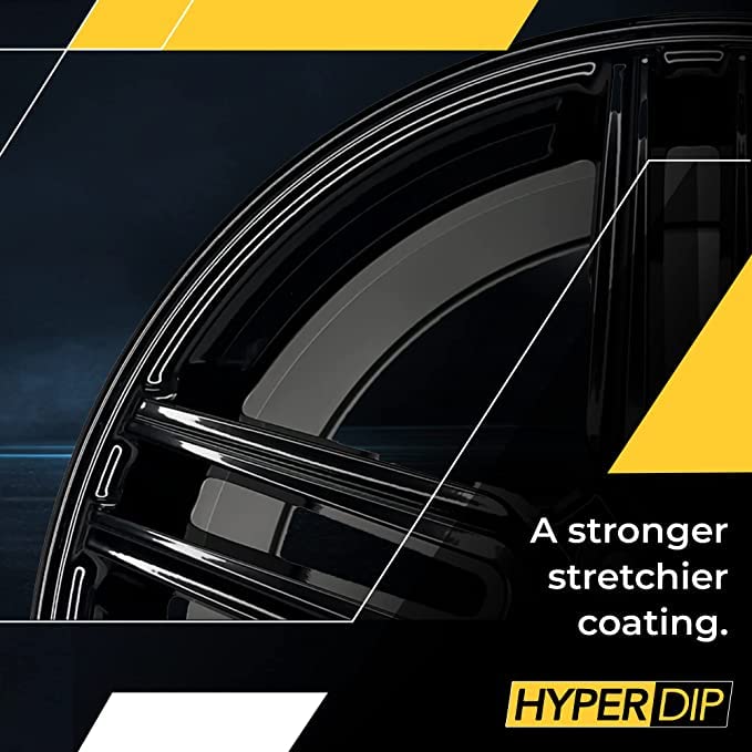 DipYourCar coated wheel after spray showing deep gloss and protection benefit