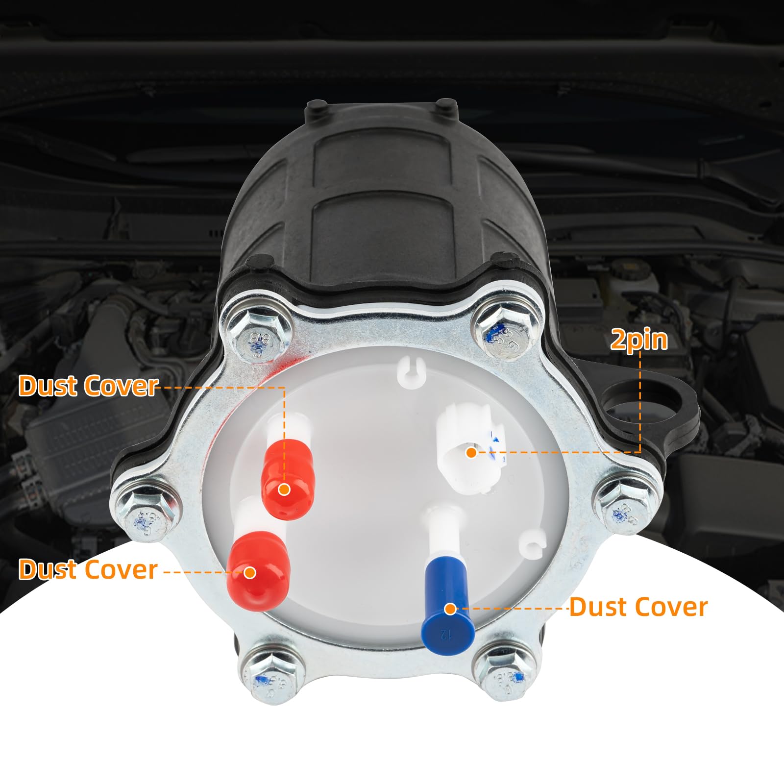 DIRBOERF pump installed in ATV tank demonstrating correct in-tank placement